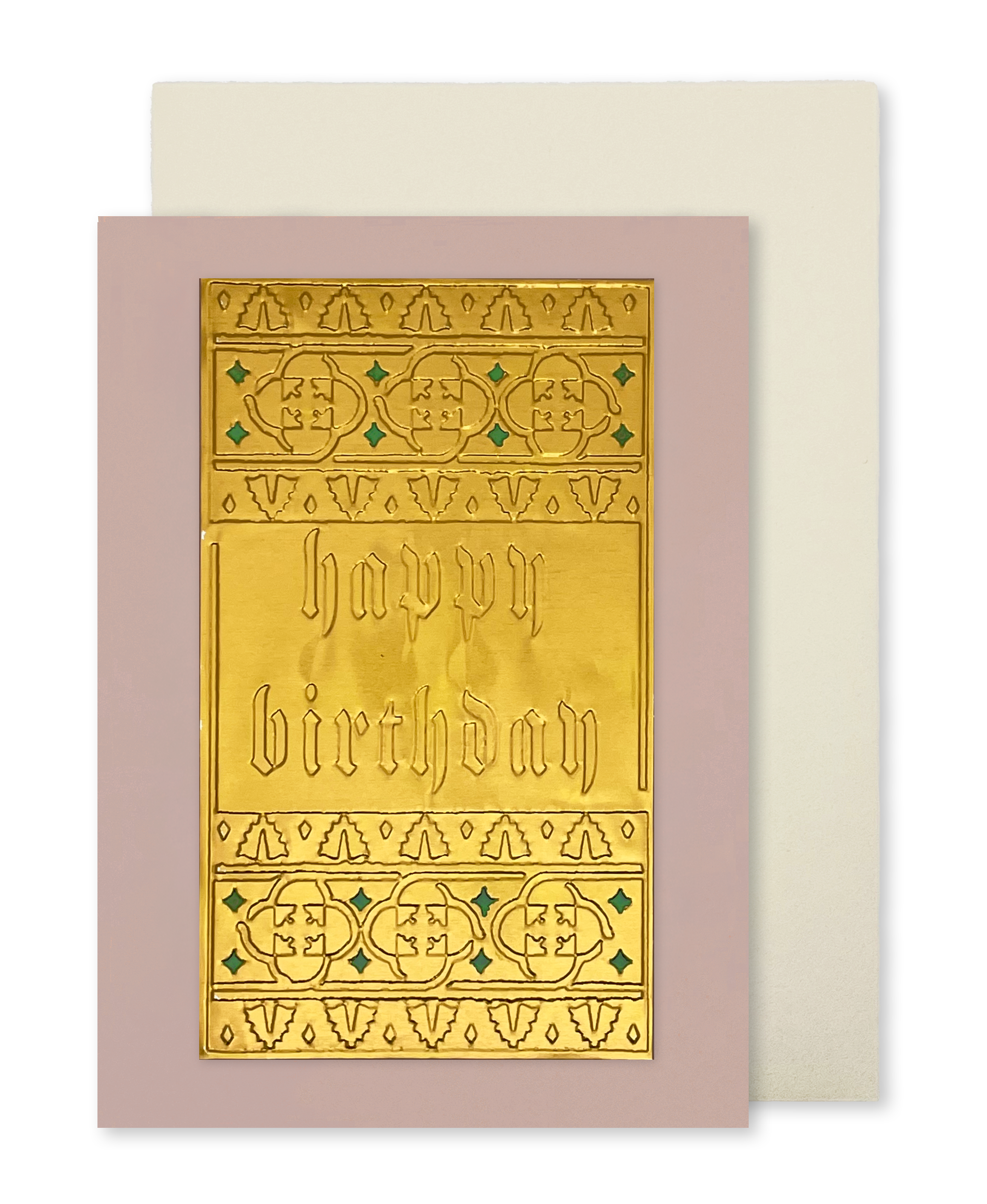 Patterned Border Birthday Card